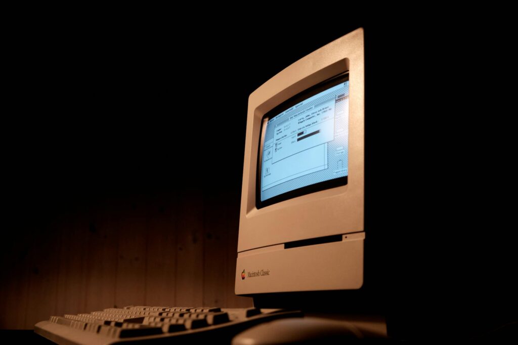 vintage computer monitor